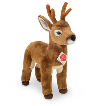 Faire-Teddy Hermann Stuffed Deer Plush Buck Deer Stuffed Animal Large, Realistic 30 cm - plush soft toy